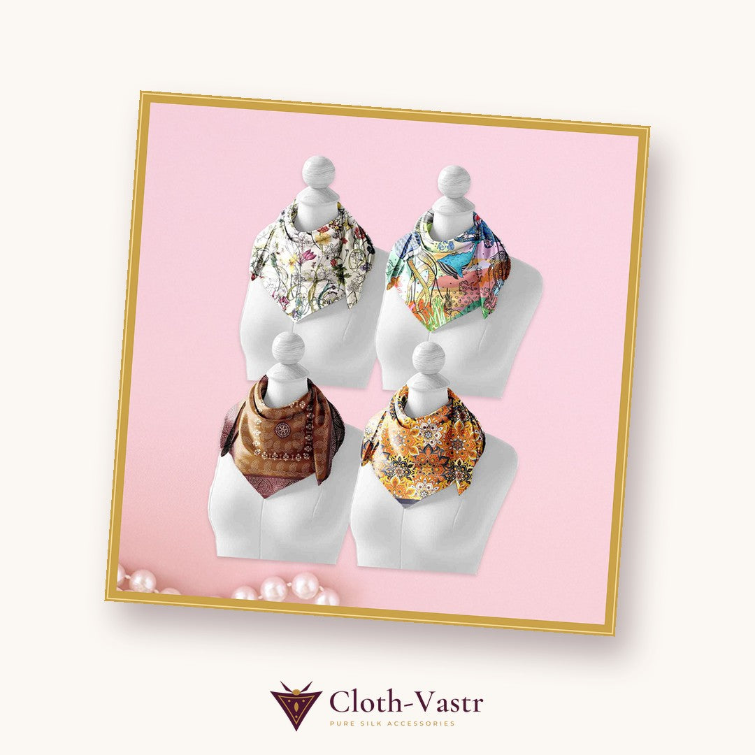 Cloth-Vastr pure silk – flat lay