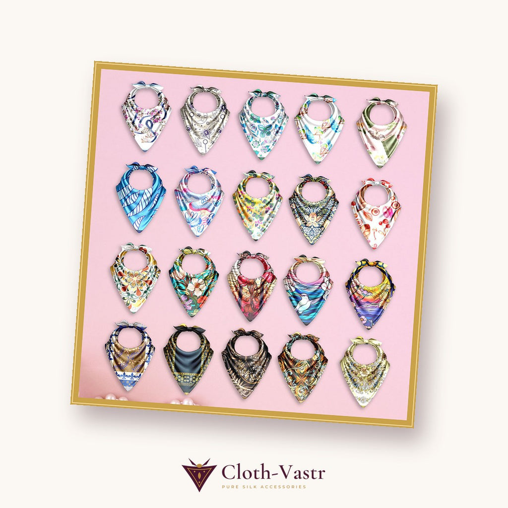 Cloth-Vastr pure silk – flat lay