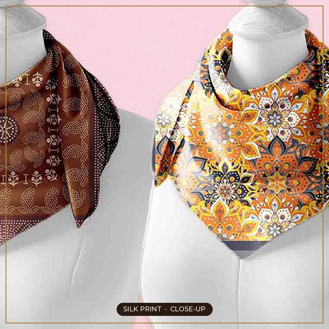Cloth-Vastr pure silk – print close-up