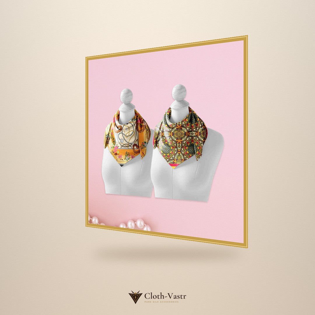 Cloth-Vastr pure silk – right angle view