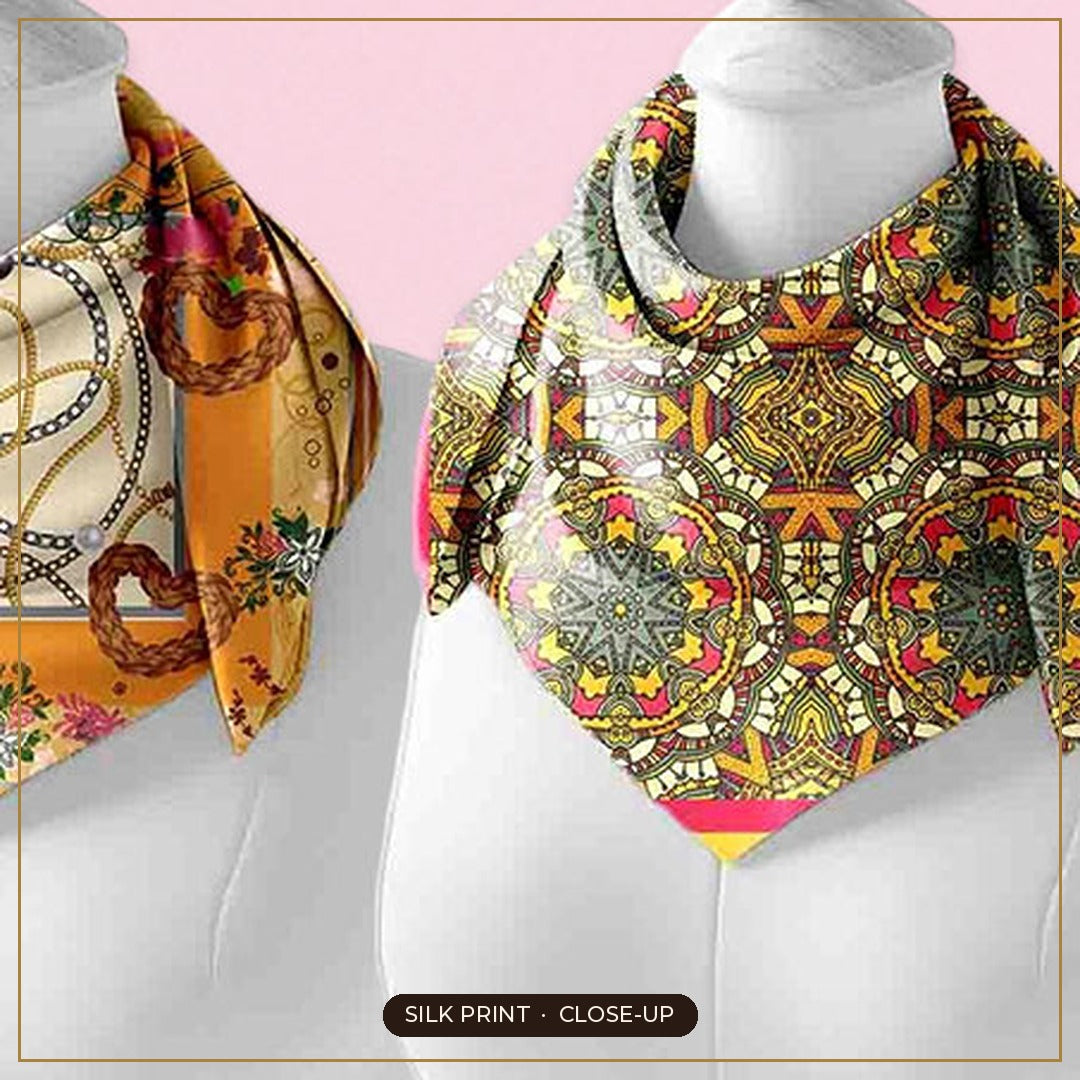 Cloth-Vastr pure silk – print close-up