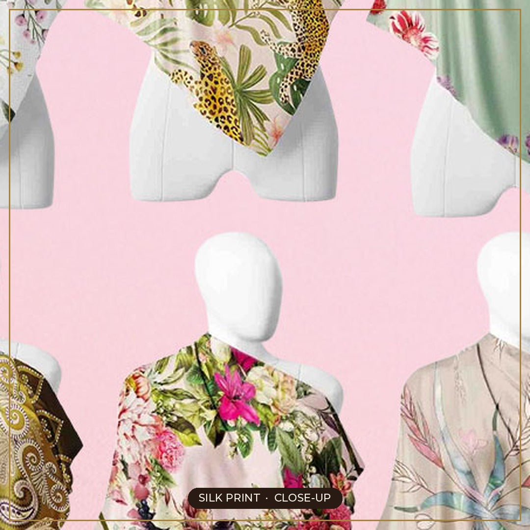 Cloth-Vastr pure silk – print close-up