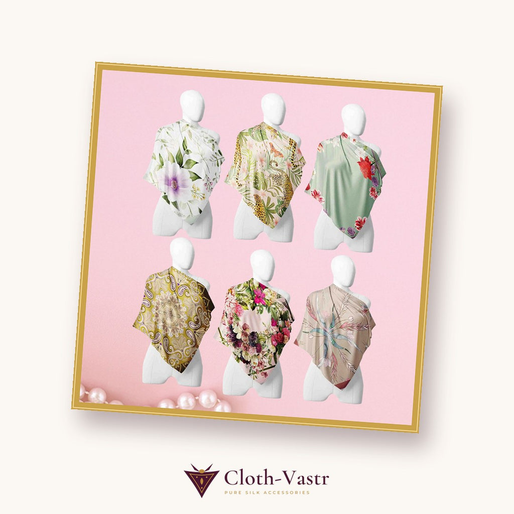 Cloth-Vastr pure silk – flat lay