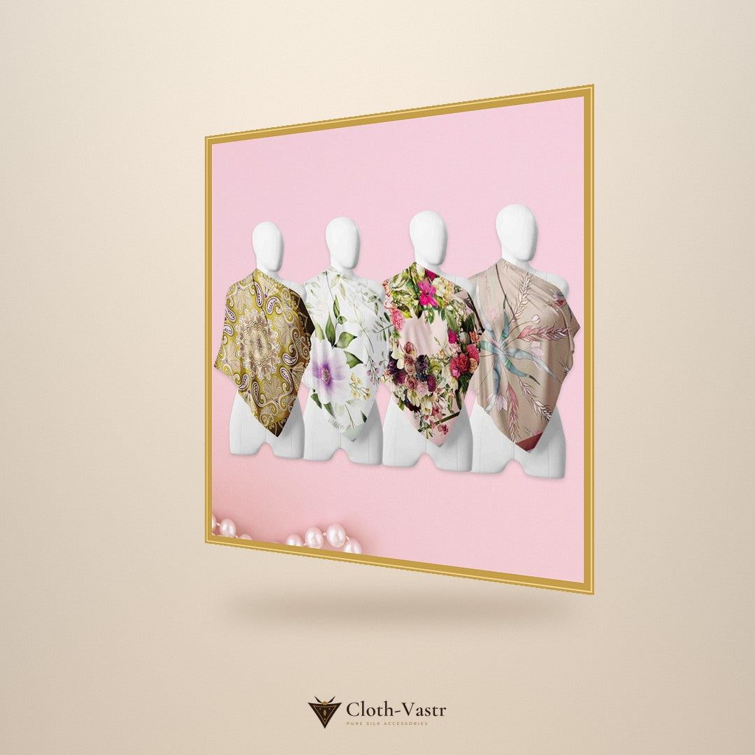Cloth-Vastr pure silk – right angle view