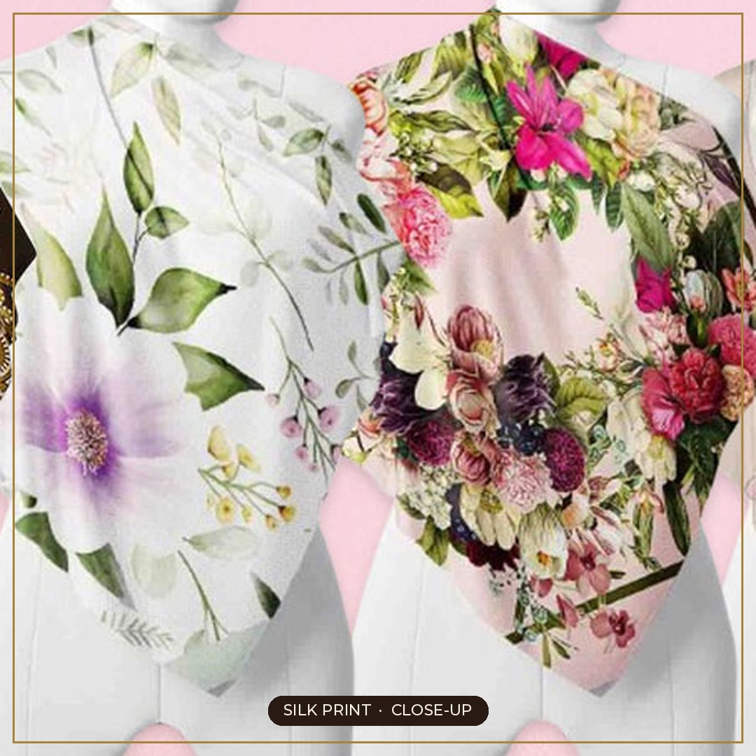 Cloth-Vastr pure silk – print close-up