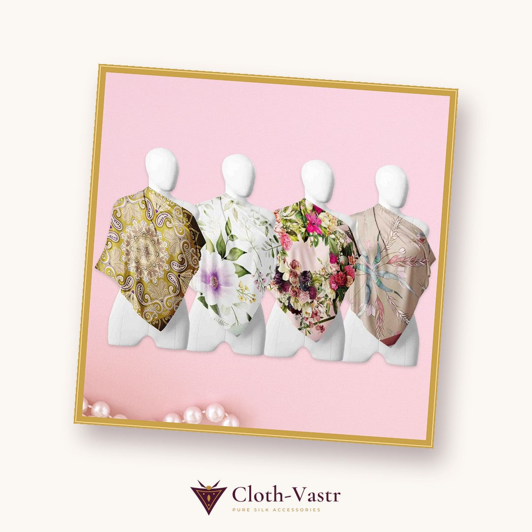 Cloth-Vastr pure silk – flat lay