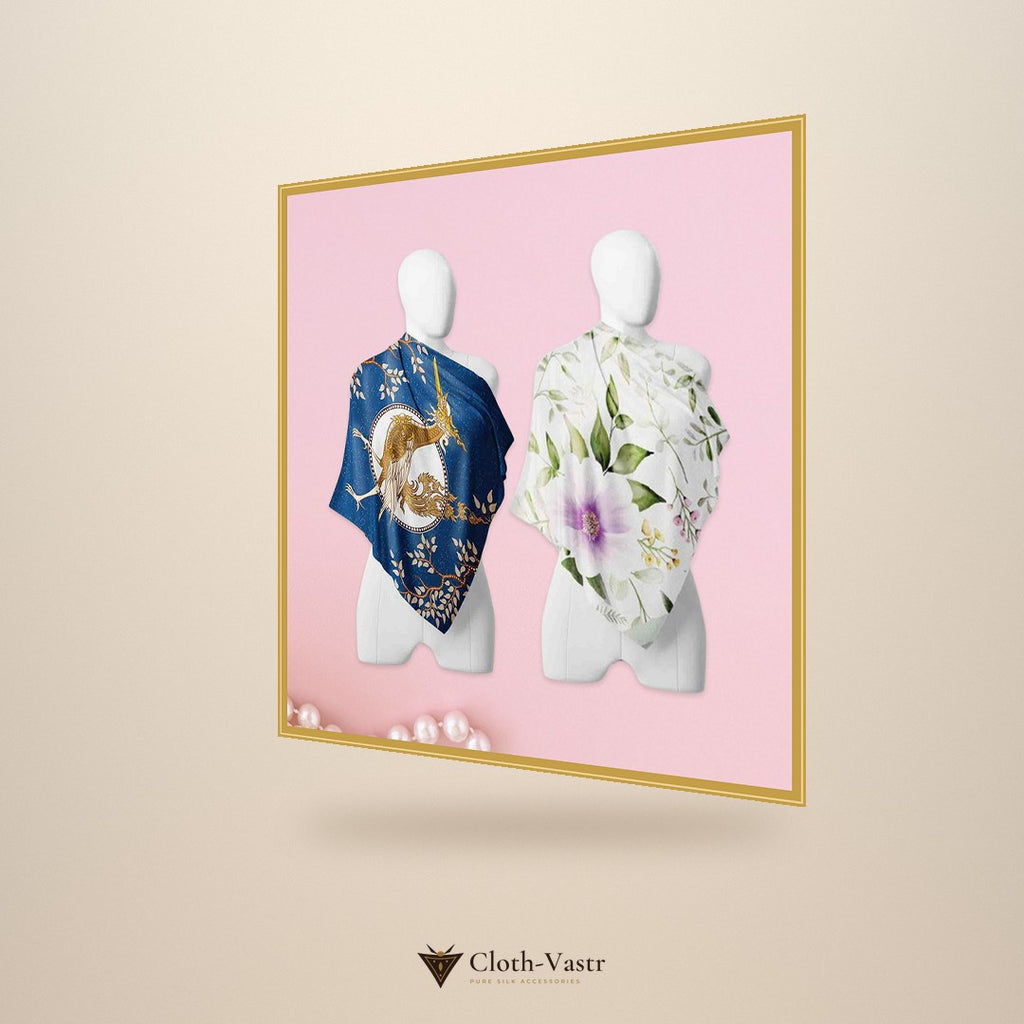 Cloth-Vastr pure silk – right angle view