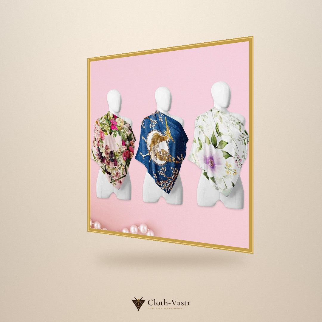 Cloth-Vastr pure silk – right angle view