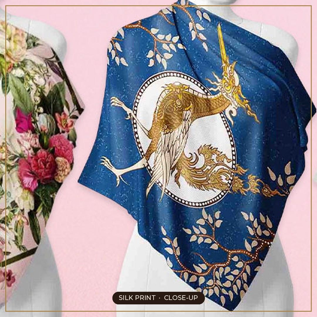 Cloth-Vastr pure silk – print close-up