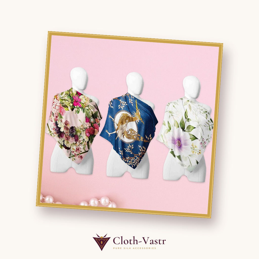 Cloth-Vastr pure silk – flat lay