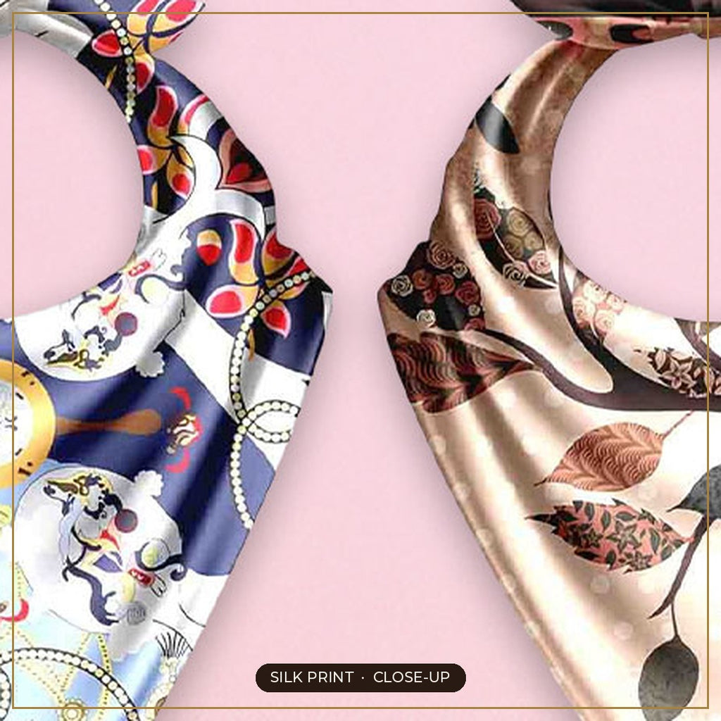 Cloth-Vastr pure silk – print close-up