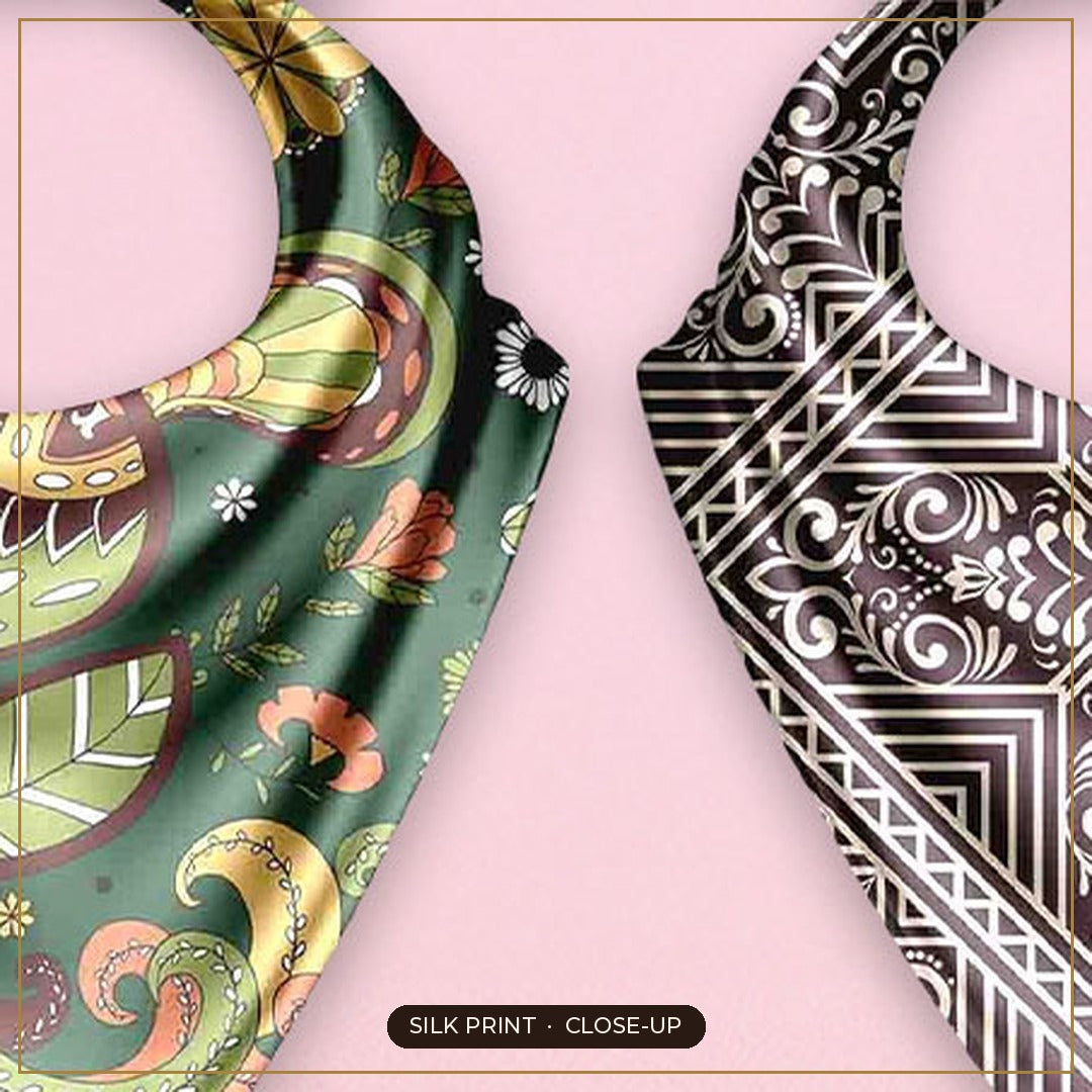 Cloth-Vastr pure silk – print close-up