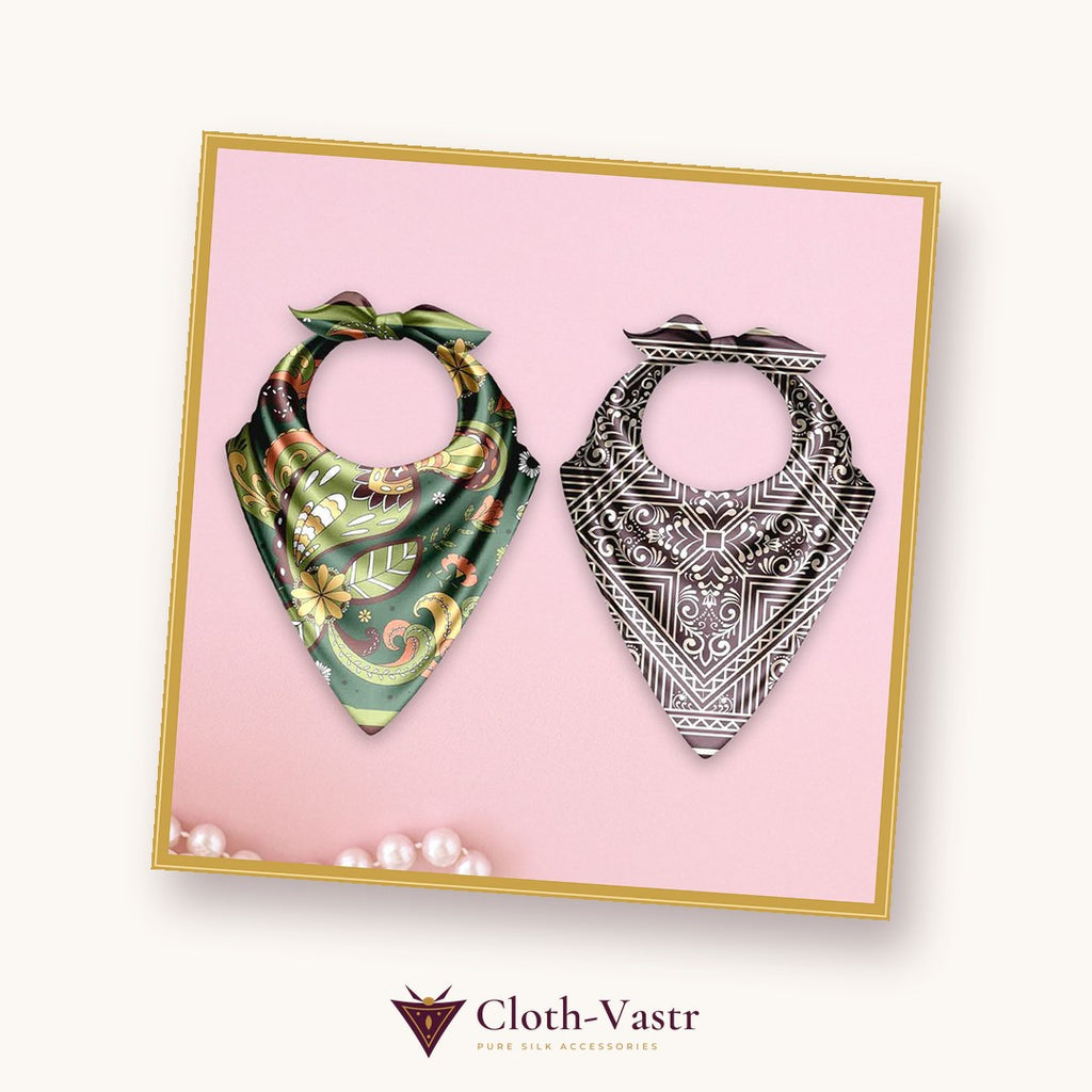 Cloth-Vastr pure silk – flat lay