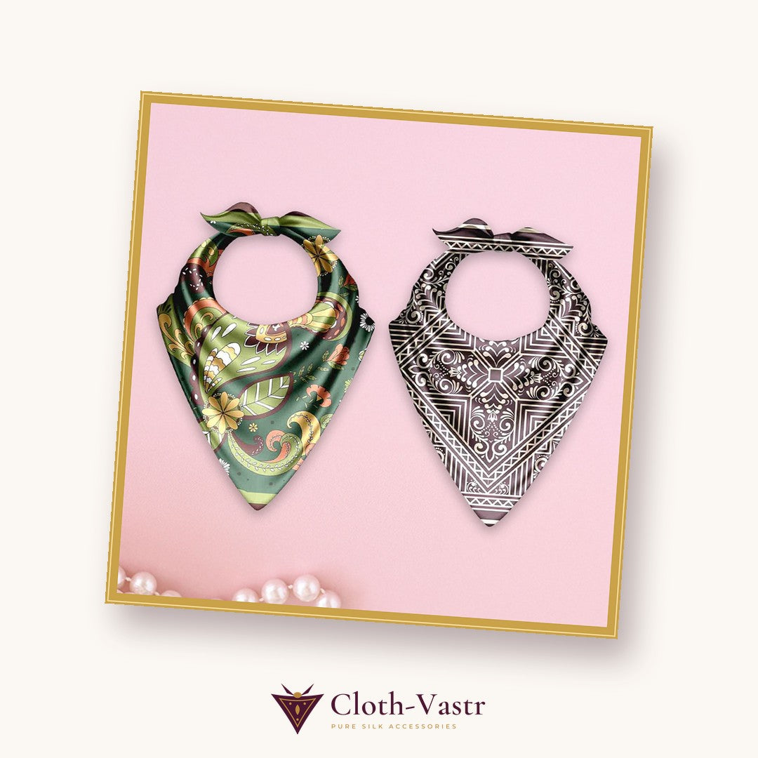Cloth-Vastr pure silk – flat lay