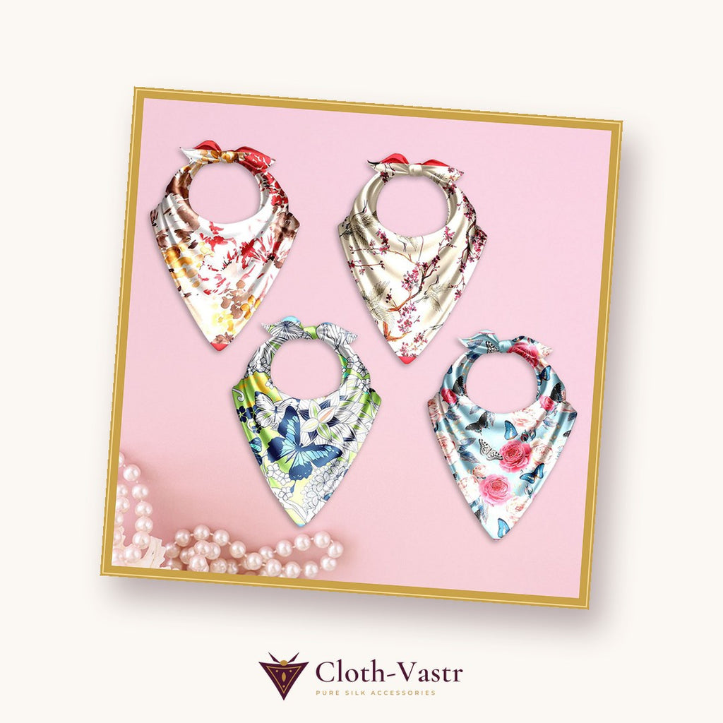 Cloth-Vastr pure silk – flat lay