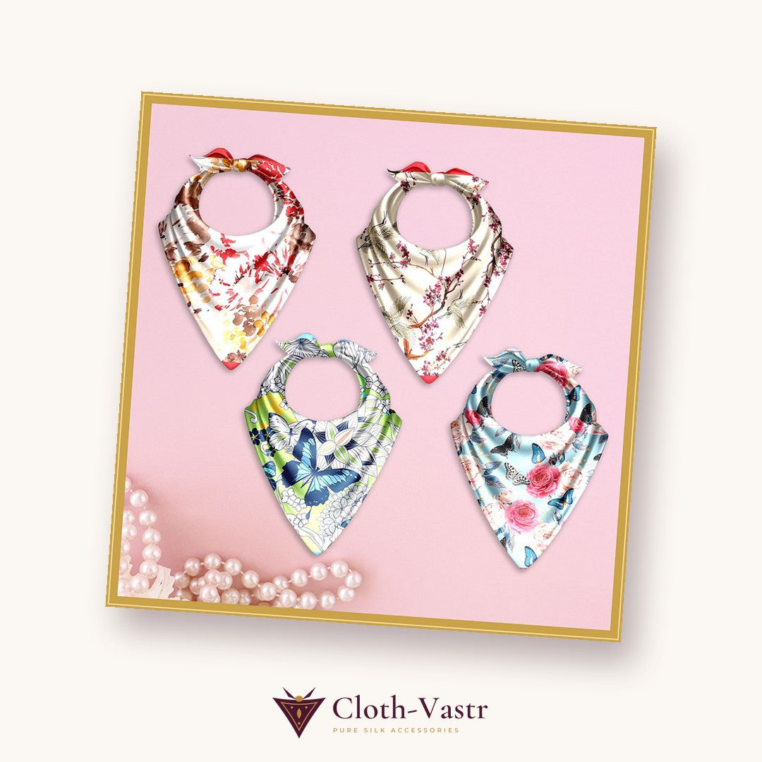 Cloth-Vastr pure silk – flat lay
