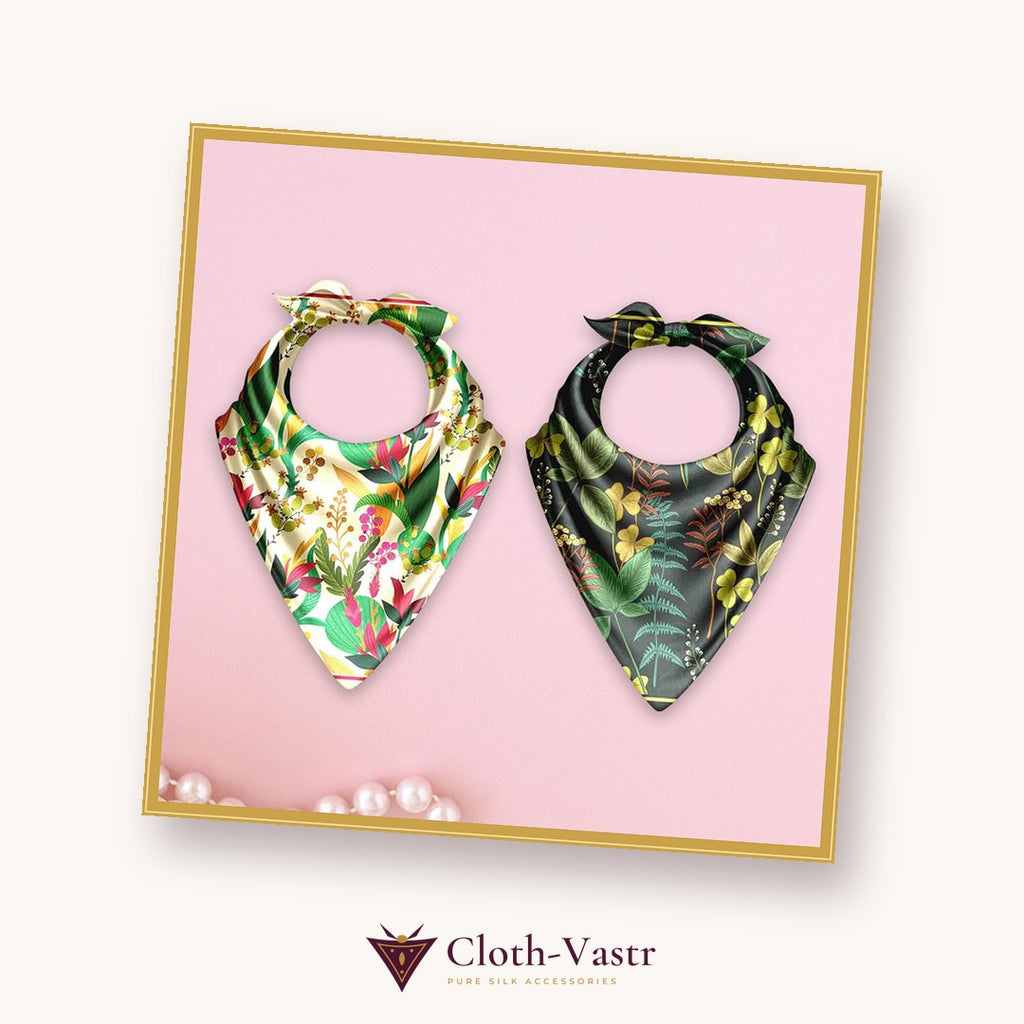 Cloth-Vastr pure silk – flat lay
