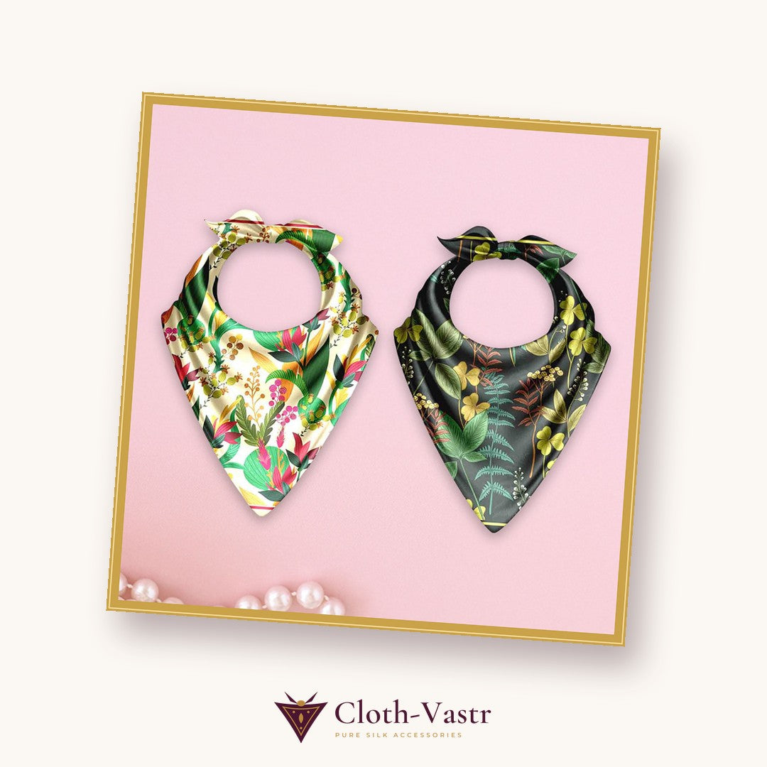 Cloth-Vastr pure silk – flat lay
