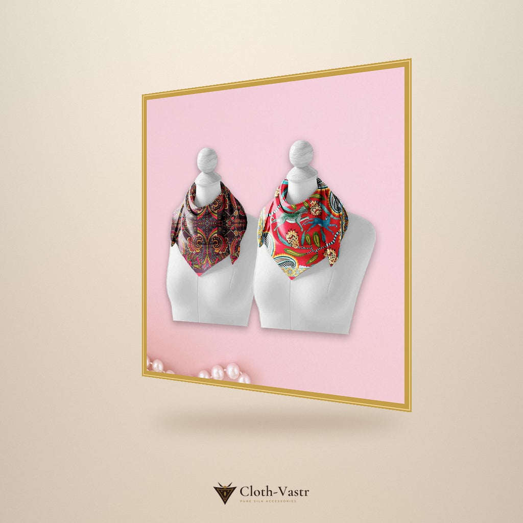 Cloth-Vastr pure silk – right angle view