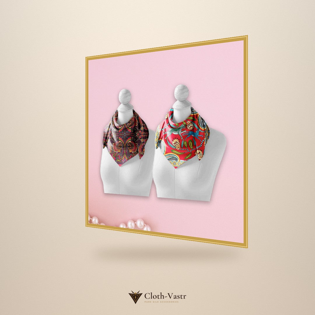 Cloth-Vastr pure silk – right angle view