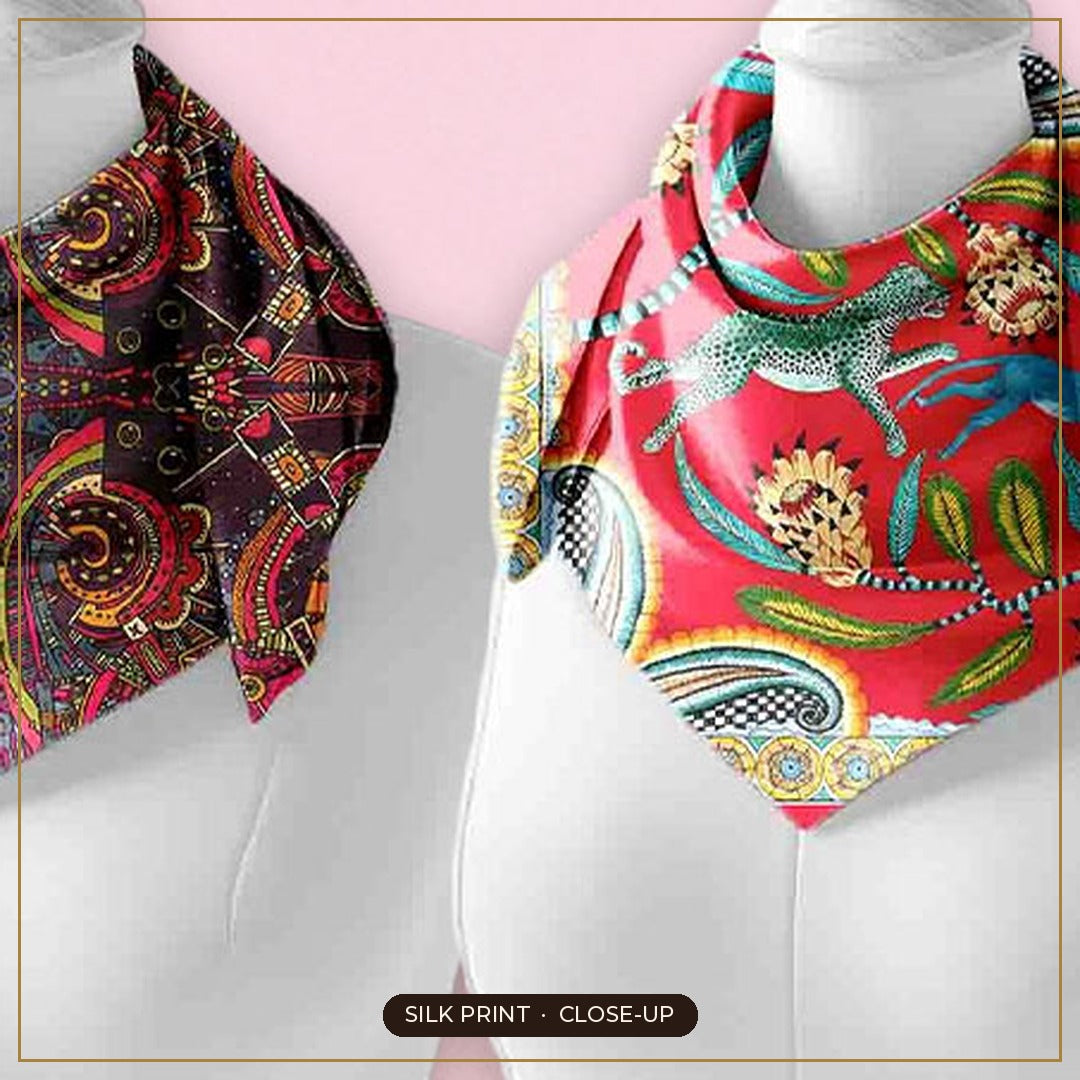 Cloth-Vastr pure silk – print close-up