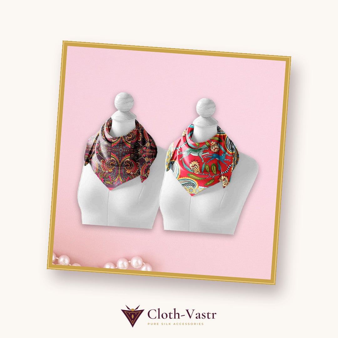 Cloth-Vastr pure silk – flat lay
