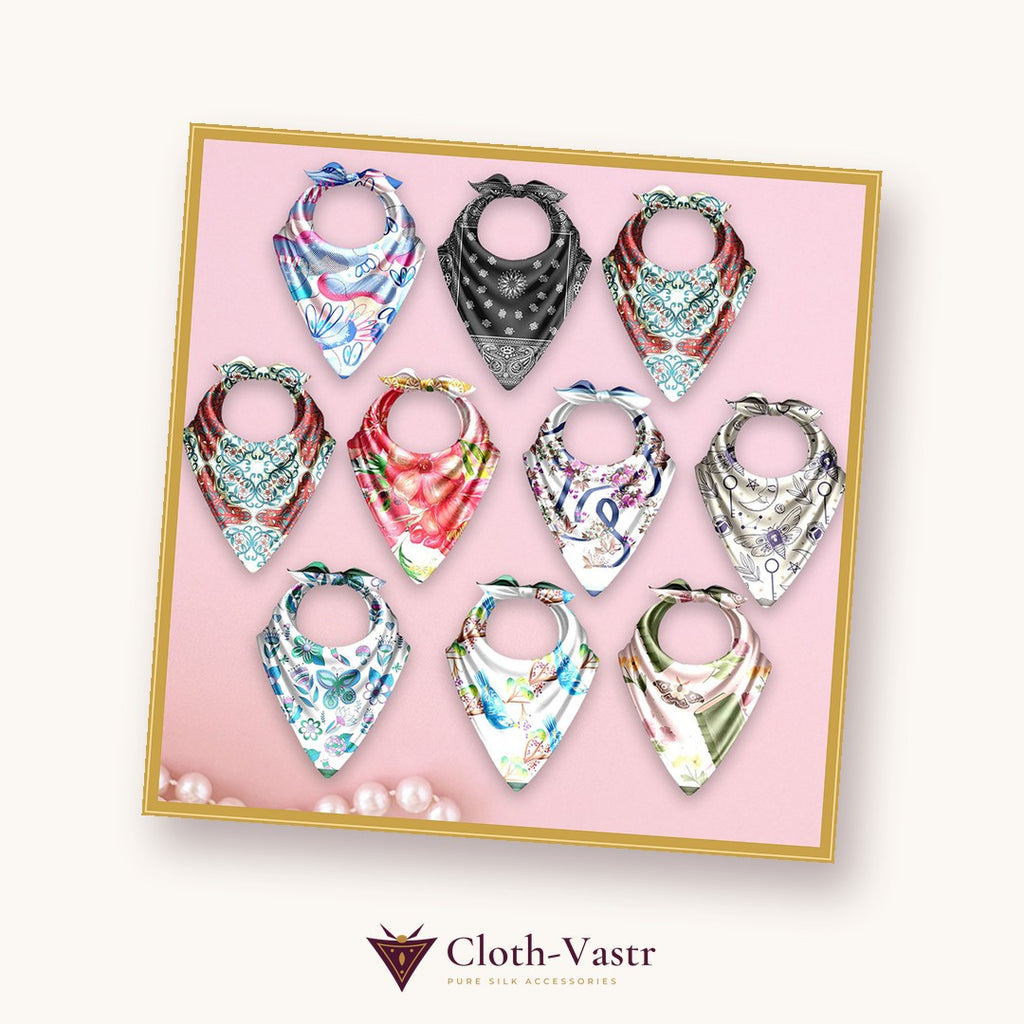 Cloth-Vastr pure silk – flat lay