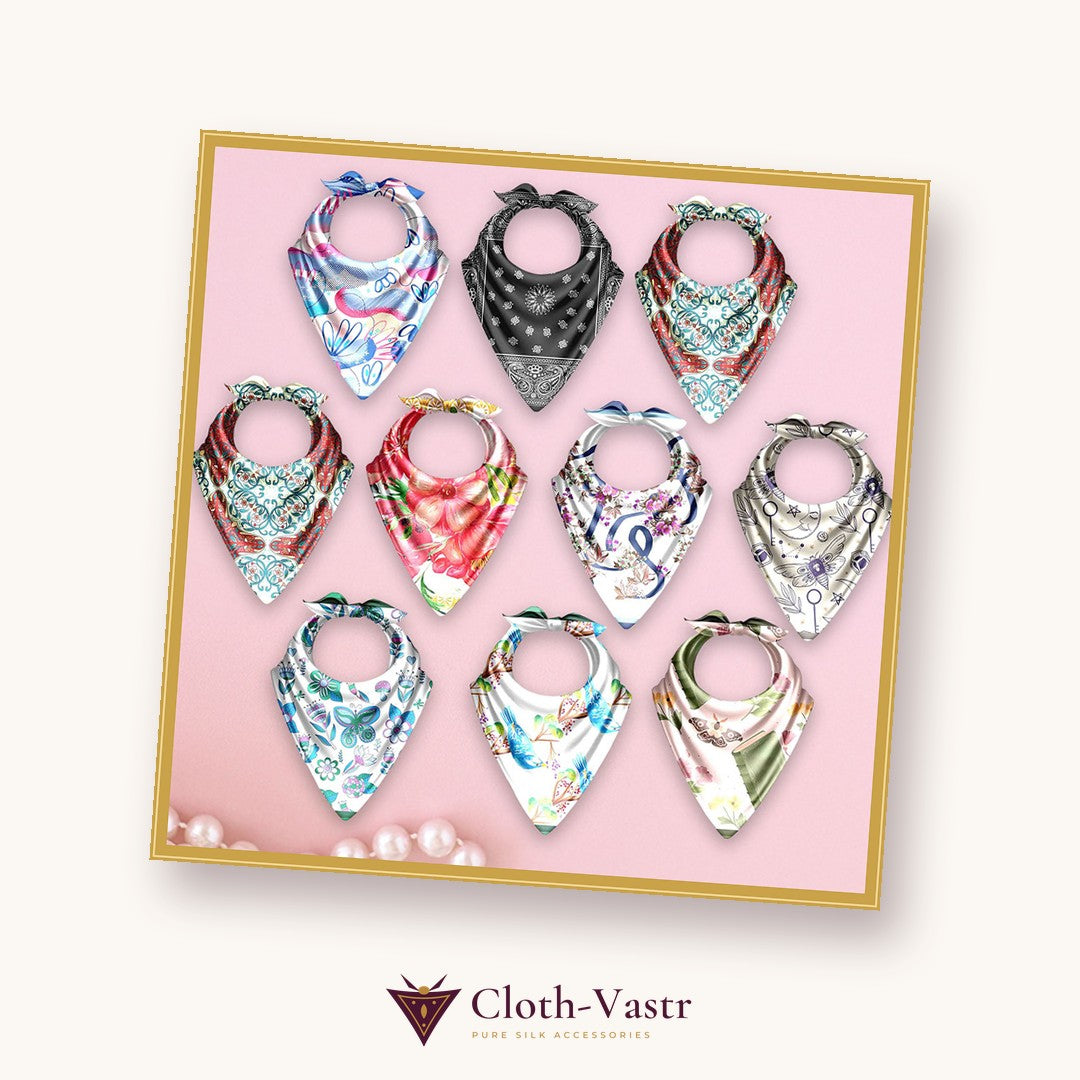 Cloth-Vastr pure silk – flat lay