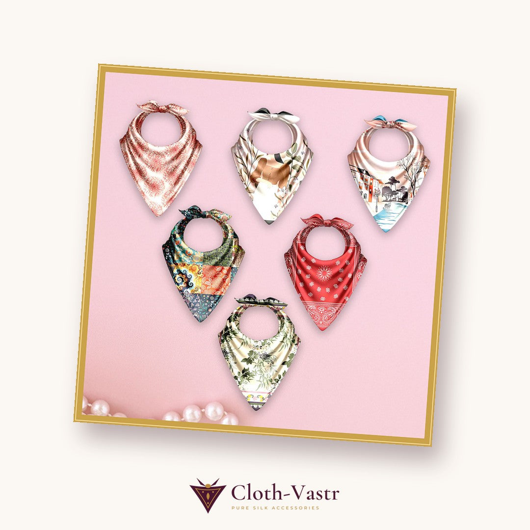 Cloth-Vastr pure silk – flat lay