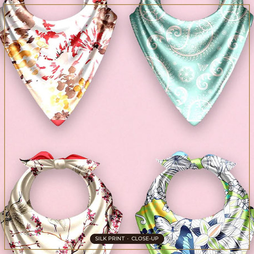 Cloth-Vastr pure silk – print close-up