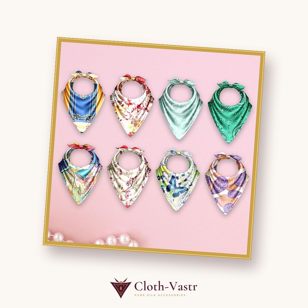 Cloth-Vastr pure silk – flat lay