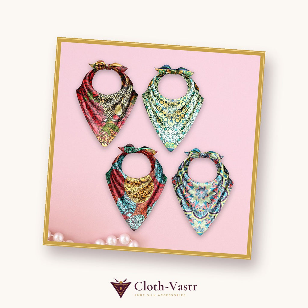 Cloth-Vastr pure silk – flat lay