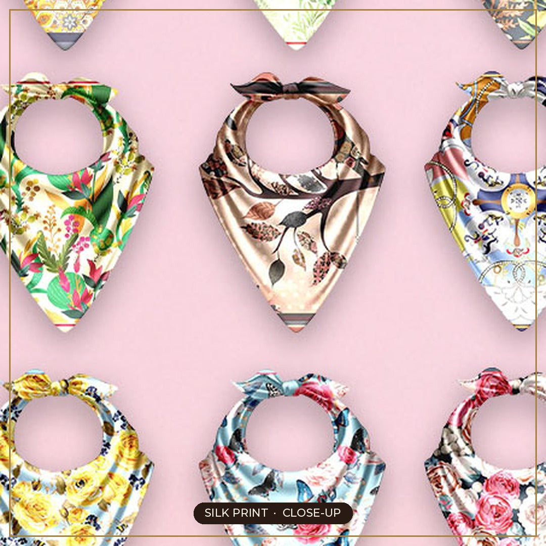 Cloth-Vastr pure silk – print close-up