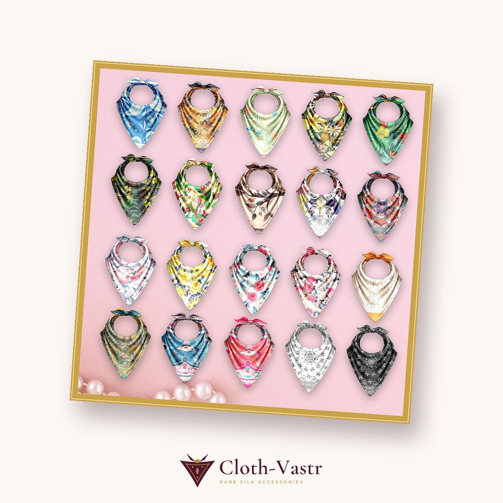 Cloth-Vastr pure silk – flat lay
