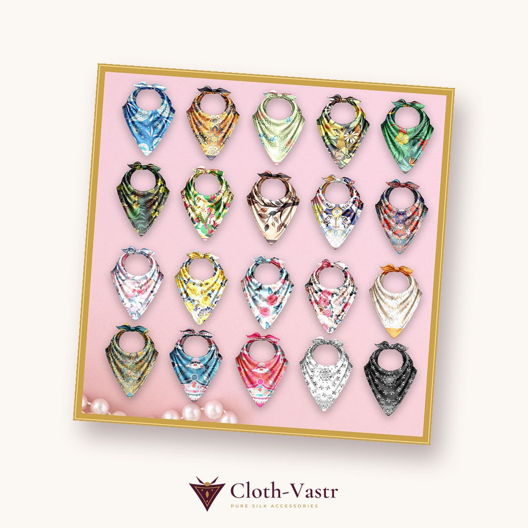 Cloth-Vastr pure silk – flat lay